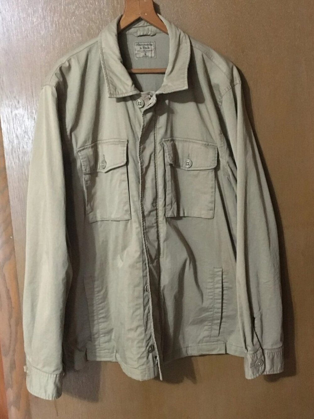 Y2K Abercrombie & Fitch Women's Tan Utility Jacket-Size XL